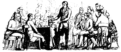 Alessandro Volta genomfr en demonstration infr Napoleon.