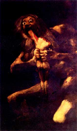 Francisco de Goya: Tiden slukar sitt eget barn.